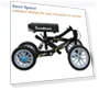 Thumbnail All Terrain Foldable Knee Scooter Walker — Low Strength Tools, BlessReach