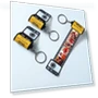 Thumbnail Colorful Camera Roll Keychain — Keyrings & Keychains