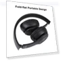 Thumbnail Foldable Wireless Bluetooth Headphone with 3.5mm Audio Jack — In-Ear Headphones