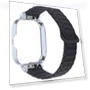 Thumbnail Metal Silver Frame Integrated I-shaped Magnetic Silicone Watch Band — Fitness Bands, Redmi