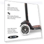 Thumbnail Three Wheeled Lean-to-Steer Scooter with LED Wheels — Push Scooters, Micro