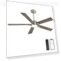 Thumbnail Smart Ceiling Fan with Lights — Ceiling Fan Wall Controls, WINGBO