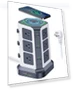 Thumbnail Power Strip Tower with Wireless Charger — Power Solutions & Surge Protection, KOOSLA