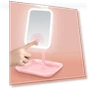 LED Makeup Mirror with Three Light Colors — Handheld, Yeet5yeng