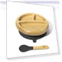 Non-Spill Baby Feeding Plate with Suction and Spoon — Dishes, Hidden Nest