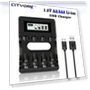Smart Charger for AA AAA Lithium-Ion Batteries — Chargers, Cityork