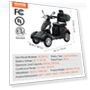 Thumbnail Heavy Duty 4-Wheel Mobility Scooter — Electric Self-Balancing Scooters, VEVOR