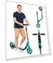 Thumbnail Adult Scooter with Big Wheels — Push Scooters, LEEYV