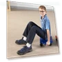 Thumbnail Indoor Scooter Board with Safety Handles — Kids Fitness, hand2mind