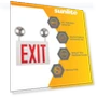 Thumbnail LED Steel Exit Sign Combo — Emergency Fixtures, Sunlite