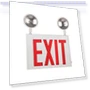Thumbnail LED Steel Exit Sign Combo — Emergency Fixtures, Sunlite