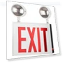 Thumbnail LED Steel Exit Sign Combo — Emergency Fixtures, Sunlite
