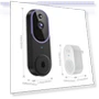 Thumbnail Wireless WiFi Video Doorbell Camera — Smart Home Security