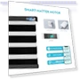 Thumbnail Motorized Zebra Blinds with Remote — Honeycomb, Blindify