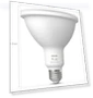 Thumbnail Smart 100W PAR38 LED Bulb - White and Color Ambiance Color-Changing Light — Lighting Solutions, Philips Hue
