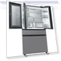 Thumbnail 29 Cu. Ft. Bespoke Stainless Steel 4-Door French Door Refrigerator — Mini Fridges, Samsung
