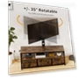 Thumbnail TV Stand with Mount and Power Outlet — Stands, JUSTOGO
