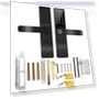 Electronic Smart Fingerprint Password Card Dual Tongue Door Lock — Smart Home Security, KONNWEI