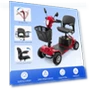 Thumbnail 4 Wheel Mobility Scooter with Lights & Rearview Mirror — Electric Self-Balancing Scooters, VERPAL