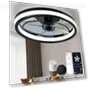 Thumbnail Smart Bladeless Ceiling Fan With Light — Ceiling Fan Wall Controls, YeetFerret