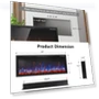 Thumbnail Electric Fireplace Ultra Narrow Frame & Wide Screen — Electric Heating Solutions, PRETZI
