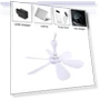 Silent 6-Blade Ceiling Fan with USB Power — Ceiling Fans, Teakh