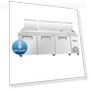 Thumbnail 3 Door Refrigerated Pizza Prep Table — Drink Coolers, Frigos