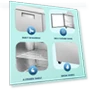 Thumbnail 3 Door Refrigerated Pizza Prep Table — Drink Coolers, Frigos