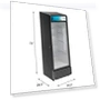 Thumbnail Commercial One Glass Door Display Upright Beverage Refrigerator Cooler Merchandiser — Drink Coolers, KoolMore