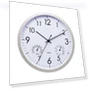 Decorative Round Outdoor Clock with Thermometer and Humidity — Outdoor Clocks, Darling Home