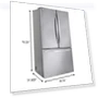 Thumbnail French Door Smart Refrigerator — Mini Fridges, LG