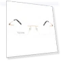 Rimless Rectangle Gold Eyeglasses — Smart Glasses, SmartBuy Collection