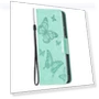 Butterfly Imprinted PU Leather+TPU Phone Case Wallet Stand Cover with Wrist Strap — Phone Accessories, Smartwatch 2025