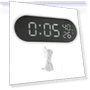 LED Mirror Alarm Clock with Touch Control — Alarm, OutsideWorld