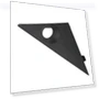 Front Left A-Pillar Triangle Antenna Trim — Chrome Trim & Accessories, PHYUN-autoparts