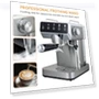 Thumbnail Stainless Steel Espresso Coffee Machine with Milk Frother — Coffee & Espresso Combos, ChefAidPower