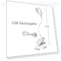 Rechargeable Reading Lamp with Clip — Reading Lights, Binchi Lighting Appliances