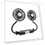 Dual Head Car Fan with LED Light — Radiator Fan Motors, 888 Auto Parts Town