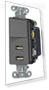 Thumbnail Decorator USB Switch Combination Charger — Outlet Switches, Bryant Electric