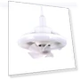 Ceiling Fan with 360° Rotation Summer Lamp E27 Smart Fan with Remote Control LED Fan Light for Living Room — Ceiling Fans, Moon