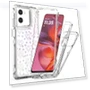 Clear Acrylic TPU Hybrid Phone Cover with Laser-printed Film Hearts — Basic Cases, Smartwatch 2025