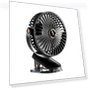 Mini Clip-on Fan with Digital Display — Portable Cooling Solutions, HOMEKA