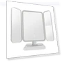 LED Makeup Mirror with 3X Magnification — Handheld, dooob