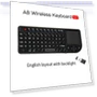 Mini 2.4G RF Wireless Keyboard with Rainbow Backlight — Keyboards, Dongfang HOME A