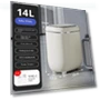 Smart Sensor Trash Can with Display — Kitchen Cans, Simple and warm