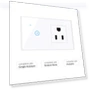Wi-Fi Smart Wall Outlet with 1-Key Touch Light Switch — Outlet Switches, Optimized General