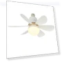 Modern Ceiling LED Light Fixture with Fan — Ceiling Fans, Home Textile Home Decoration
