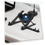 Ergonomic laptop stand with silent cooling fan — Cooling Pads & Fans, Hobbies mall