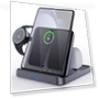 3-in-1 Wireless Charging Station for Samsung Galaxy Z Fold, Earphones & Smart Watches — Chargers, Samsung