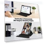 Thumbnail 360 Rotation Transparent Smart Leather Case with Keyboard for Tablets — Keyboard Cases, Lenovo